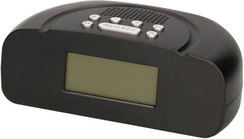 Shoppartners Zwarte Wekkerradio / Alarmklok 20 Cm - Wekkers