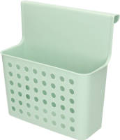 Forte Plastics Badkamer/keuken Hang Opbergmandjes/organizers Mintgroen 26 X 24 Cm - Opbergmanden