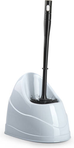 Forte Plastics Toiletborstel/wc-borstel Met Houder 45 Cm Wit/zwart - Toiletborstels