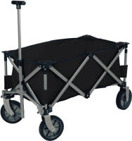 4Goodz Compact Opvouwbare Bolderkar / Bolderwagen 90x49x58 Cm - Zwart