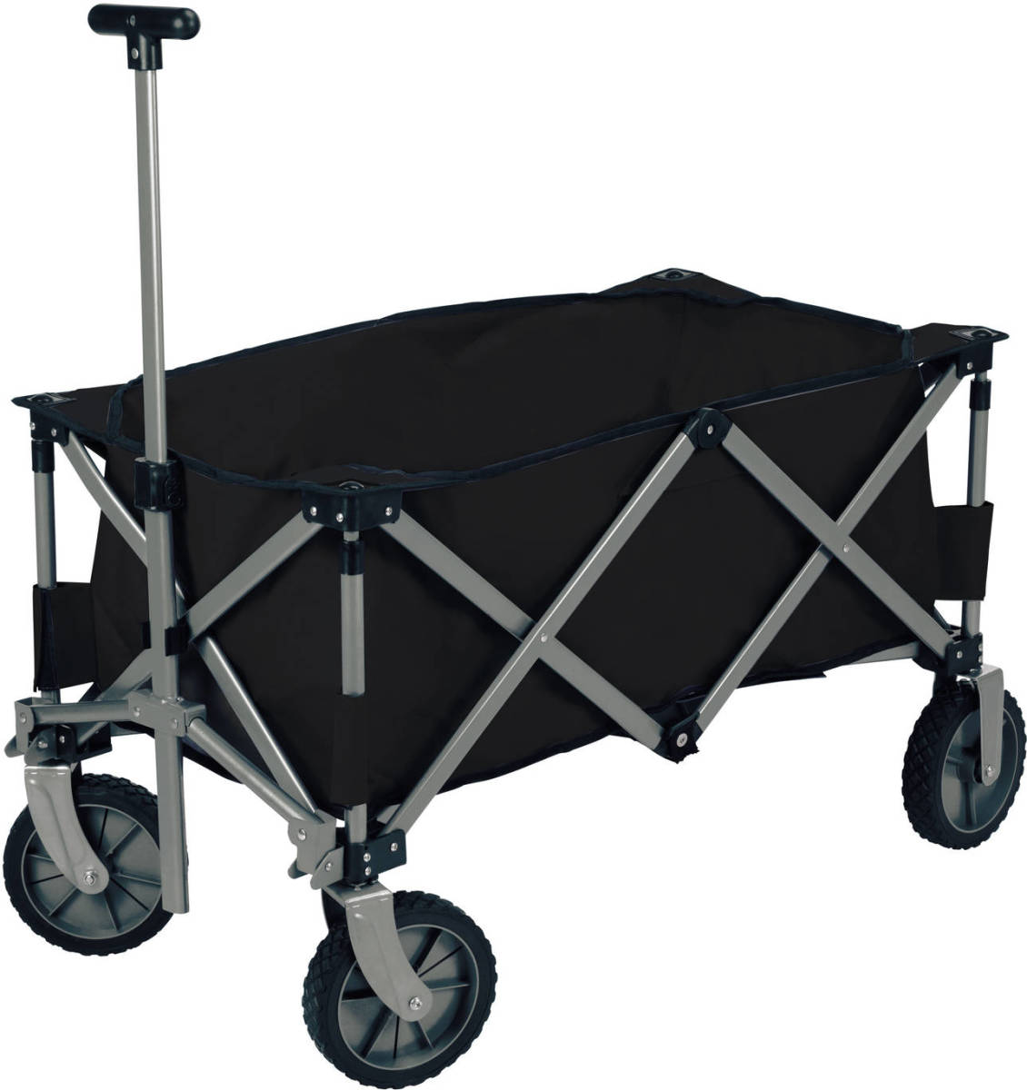 4Goodz Compact Opvouwbare Bolderkar / Bolderwagen 90x49x58 Cm - Zwart