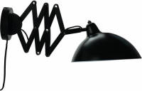 Dyberg Larsen Wandlamp Futura 60 X 19,5 Cm E14 Staal Zwart