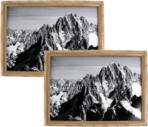 Mars & More 2x Stuks Schootkussens/laptrays Mont Blanc Gebergte Print 43 X 33 Cm - Dienbladen
