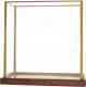 Dijk Natural Collections Kaarsenhouder Glas-goud-24x14.5x23.5cm