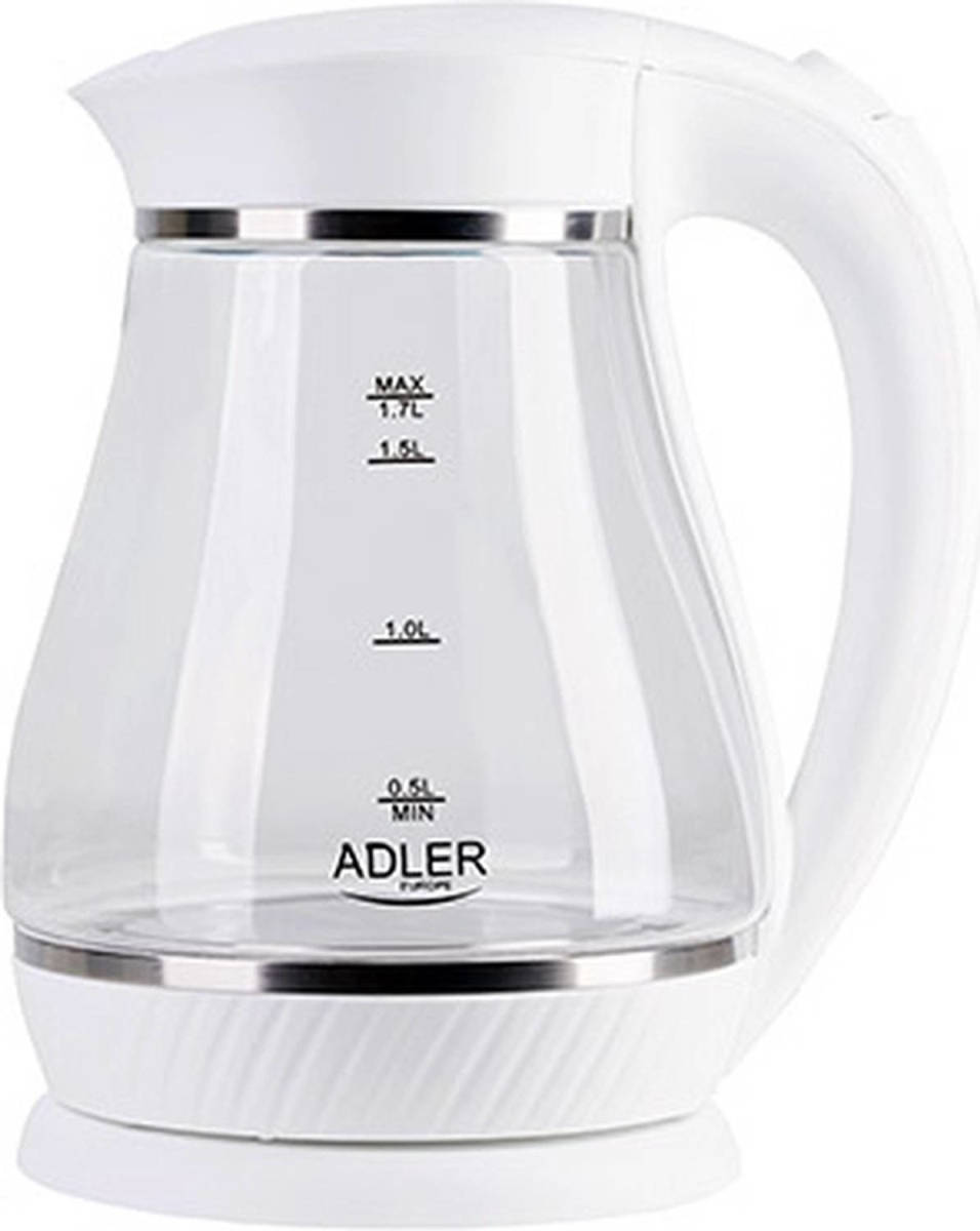 Adler Top Choice - Witte Hoge Waterkoker - 1.7 Liter