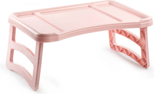 Forte Plastics Ontbijt Op Bed Dienblad/tafeltje 51 X 33 Cm In Het Oud Roze - Dienbladen