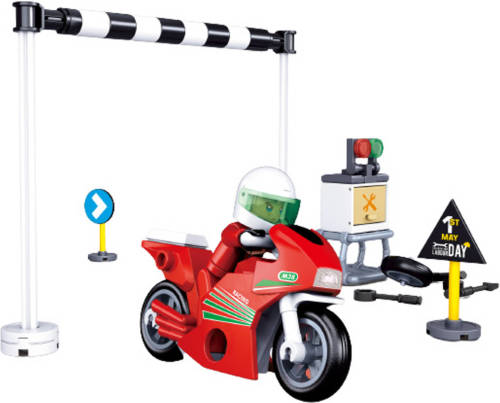Sluban Racemotor Town Junior 16,5 X 14,1 Cm 60-delig