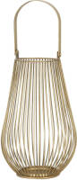 Dijk Natural Collections Metalen Lantaarn Met Glas-goud-20x28cm