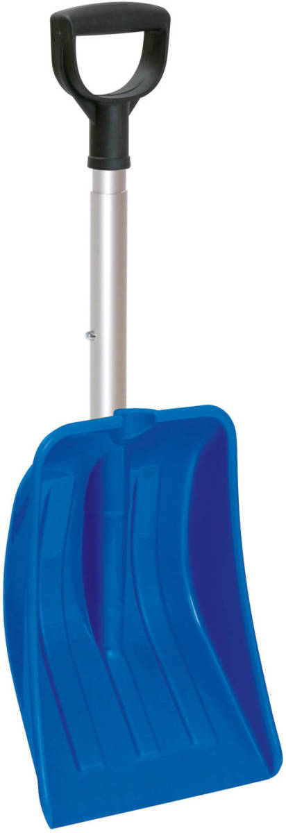 Shoppartners Compacte Sneeuwschep / Sneeuwschuiver Blauw Uitschuifbare Steel 69 - 83 Cm - Sneeuwschuivers