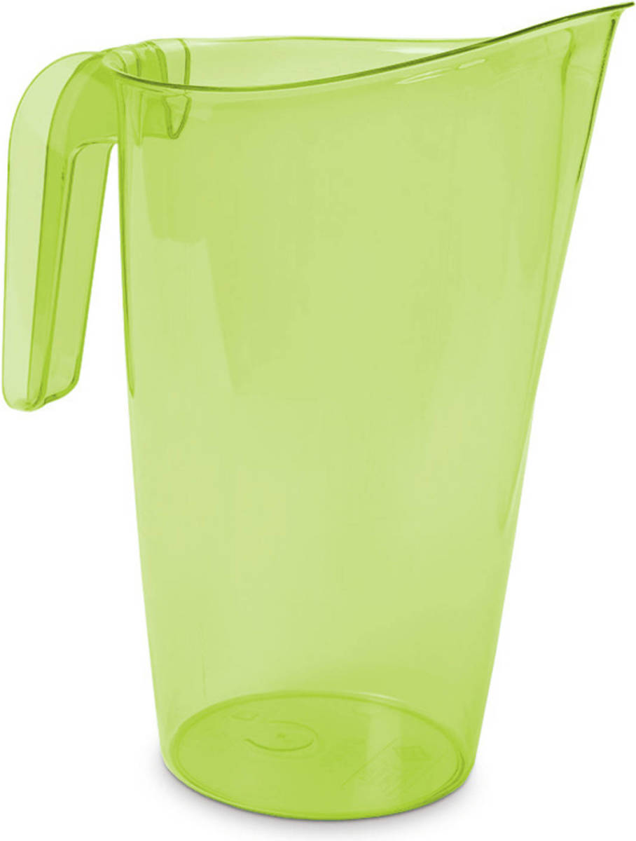 Hega Hogar Waterkan/sapkan Transparant/groen Met Inhoud 1.75 Liter Kunststof - Schenkkannen