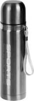 Shoppartners Metallic Thermosfles / Isoleerfles Rvs Voor Onderweg Zilver 500 Ml - Thermosflessen