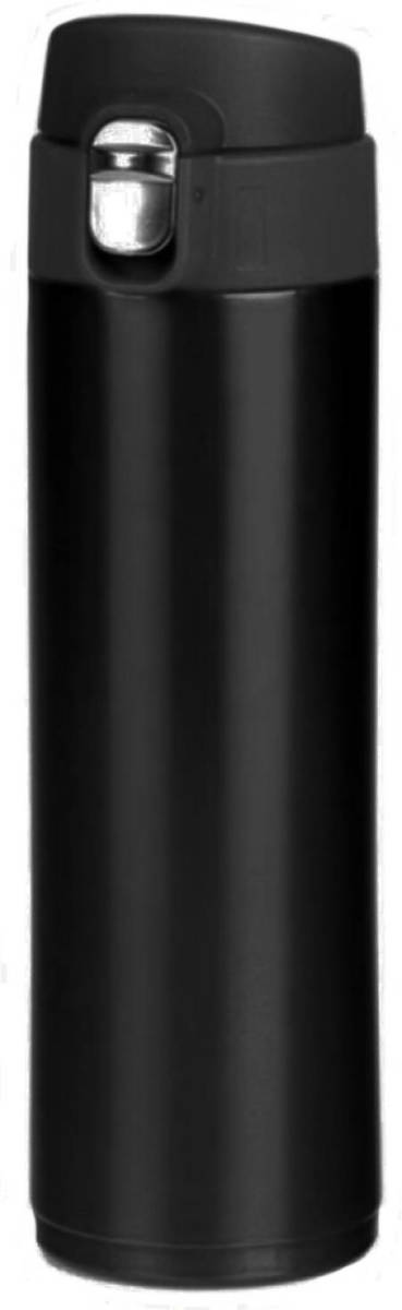 Shoppartners Rvs Thermosfles / Isoleerfles Voor Onderweg 450 Ml Zwart - Thermosflessen