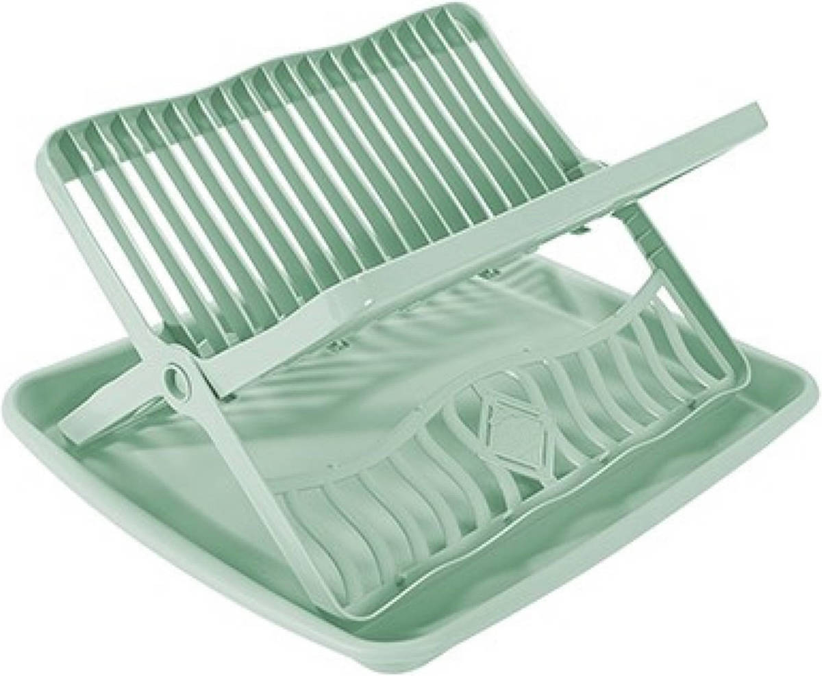 Hega Hogar Lime Groen Afdruiprek 2-laags Met Lekbak 39 X 35 X 18 Cm - Afdruiprekken