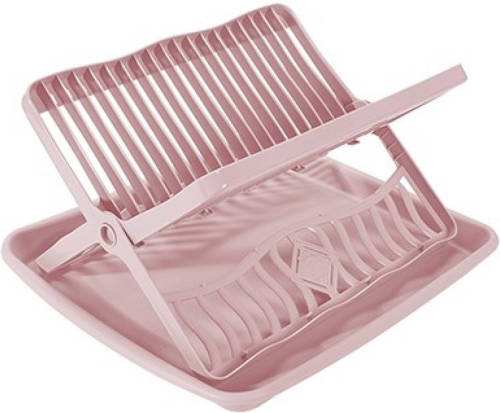 Hega Hogar Oud Roze Afdruiprek 2-laags Met Lekbak 39 X 35 X 18 Cm - Afdruiprekken
