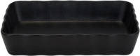 Cosy and Trendy 1x Zwarte Ovenschalen/serveerschalen 21 X 14 Cm - Ovenschalen