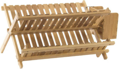 Shoppartners Luxe Afdruiprek Bamboe Hout 45 X 35 Cm - Afdruiprekken