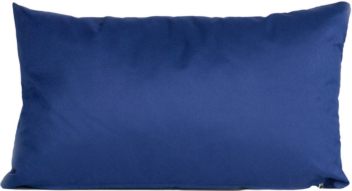 Anna's Collection Bank/sier Kussens Voor Binnen En Buiten In De Kleur Navy 30 X 50 Cm - Sierkussens