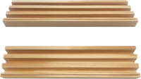 Shoppartners 4x Speelkaarten / Dominostenen Houder Hout 26 Cm - Speelkaarthouders