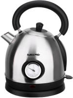 Swiss Pro+ Retro Waterkoker 1.8l Zilver