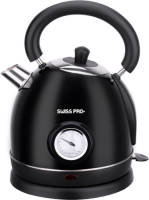 Swiss Pro+ Retro Waterkoker 1.8l Zwart