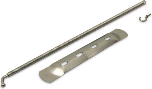 Bellatio Design 1x Stuks Spiraaltrekveer / Spiraaltrekveren Staal 1,2 X 32 Cm - Deurstoppers
