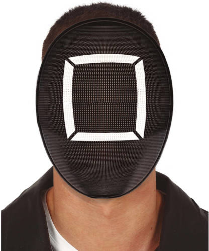 Shoppartners Verkleed Masker Game Vierkant Bekend Van Tv Serie - Verkleedmaskers