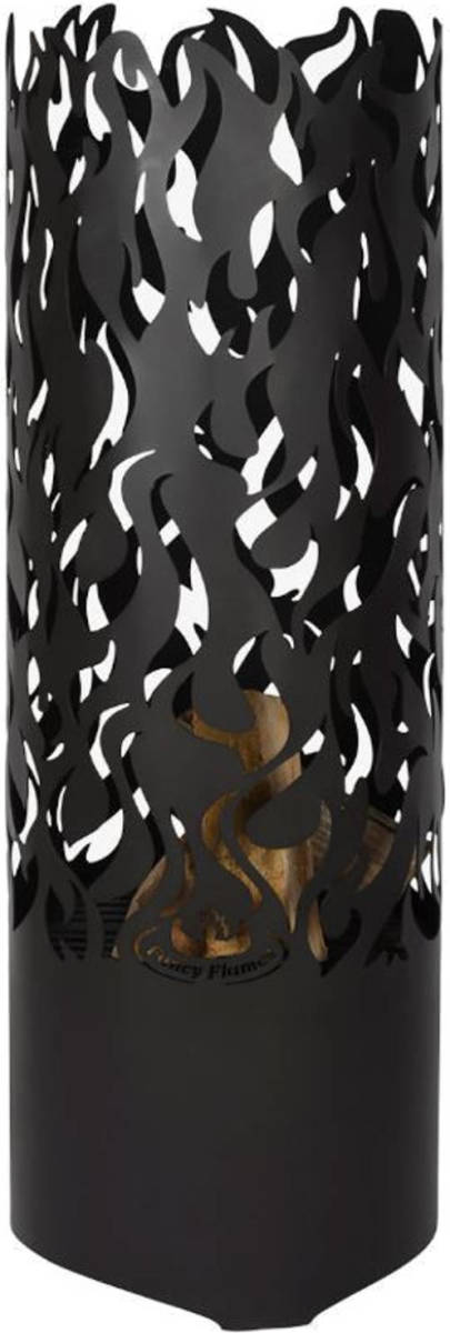 Esschert Design Vuurkorf Vlammen 39 X 39 X 118 Cm Staal Zwart