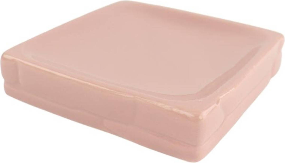Orange85 Zeepbakje - Zeephouder Hangend - Roze - 11.5x11.5x2.5 Cm - Badkamer