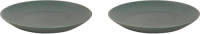 Mammoet Bord Spirit 21.5 Cm Groen Stoneware 2 Stuk(s)
