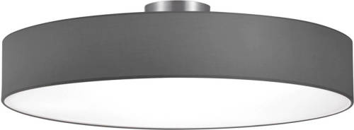 BES LED Led Plafondlamp - Plafondverlichting - Trion Hotia - E27 Fitting - 5-lichts - Rond - Mat Grijs - Aluminium