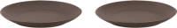 Mammoet Bord Spirit 21.5 Cm Grijs Stoneware 2 Stuk(s)