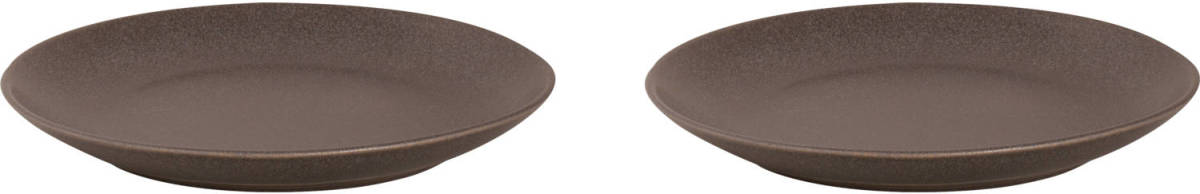 Mammoet Bord Spirit 21.5 Cm Grijs Stoneware 2 Stuk(s)