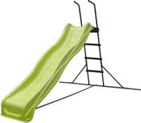 AXI Vrijstaande Glijbaan 220cm In Limoen Groen & Antraciet Glijbaan Van Metaal & Kunststof