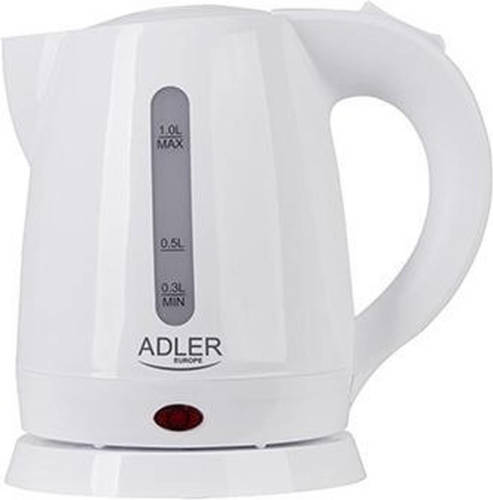 Adler Top Choice - Waterkoker - 1 liter - Hazelnoot, Wit - 1600 W