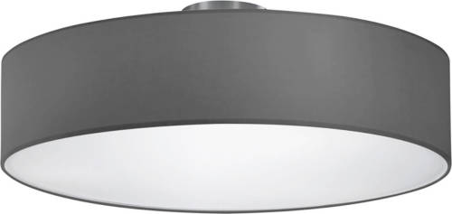 BES LED Led Plafondlamp - Plafondverlichting - Trion Hotia - E27 Fitting - 3-lichts - Rond - Mat Grijs - Aluminium