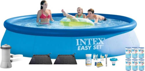 Intex Zwembad Easy Set 396x84 Cm - Zwembad Bundel