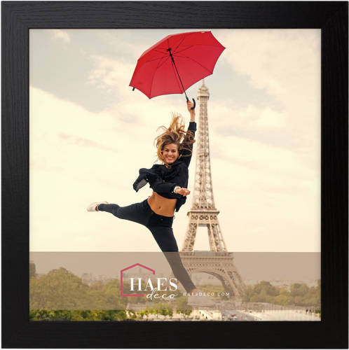 HAES deco - Houten Fotolijst Paris Zwart 30x30 - Sp001301