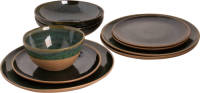 Palmer Serviesset Wisteria Stoneware 6-persoons 24-delig Groen
