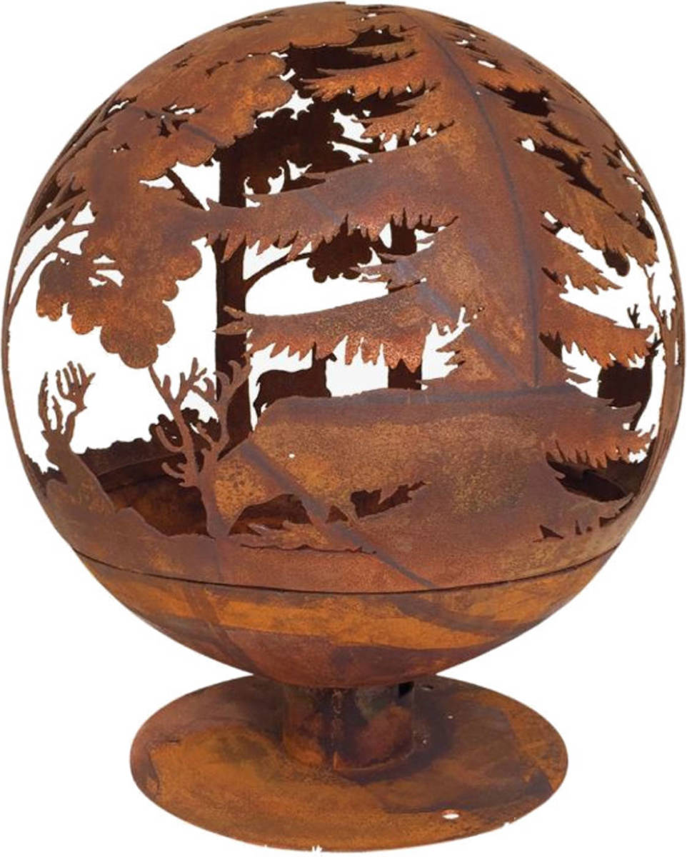 Esschert Design Vuurkorf 57,5 X 57,5 X 66 Cm Staal Roestbruin