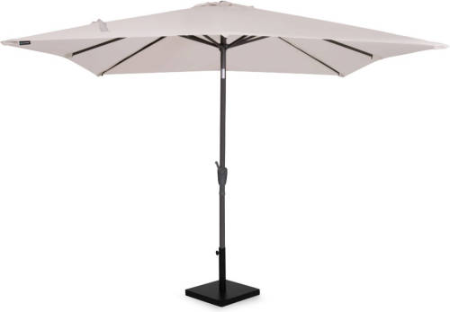 VONROC Premium Parasol Rosolina 280x280cm - Stokparasol Combi Set Incl. Parasolvoet - Beige