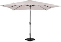 VONROC Premium Parasol Rosolina 280x280cm - Stokparasol Combi Set Incl. Parasolvoet - Beige