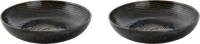 Palmer Bord Diep Metallic 26 Cm Groen Stoneware 2 Stuk(s)
