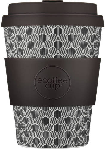Ecoffee Cup Fermi's Paradox Pla - Koffiebeker To Go 350 Ml - Donkerbruin Siliconen