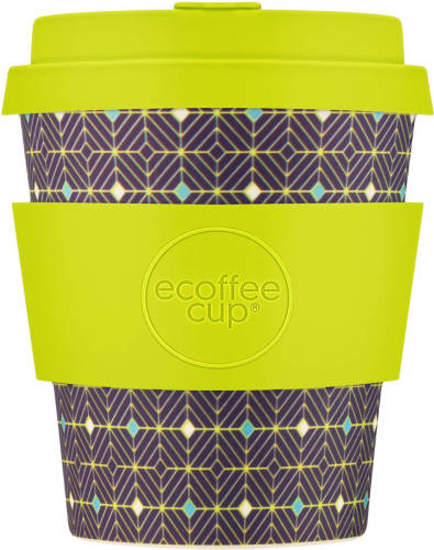 Ecoffee Cup Hubertus Primus Pla - Koffiebeker To Go 250 Ml - Geel Siliconen