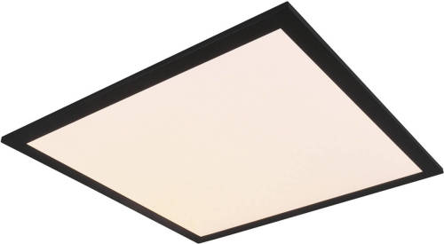 BES LED Led Plafondlamp - Plafondverlichting - Trion Alina - 18w - Warm Wit 3000k - Mat Zwart - Aluminium - 45cm