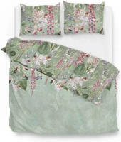 Zo! Home Dekbedovertrek Jody - Groen - Lits-jumeaux Xl 260x200/220 Cm