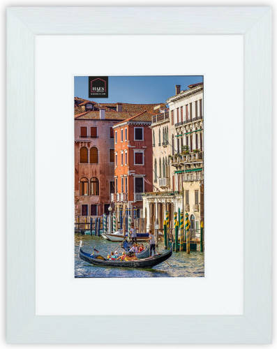 HAES deco - Houten Fotolijst Venezia Wit 9x13 Of 13x18 -Sp13018