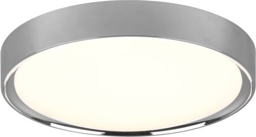 BES LED Led Plafondlamp - Badkamerlamp - Trion Clirno - 18w - Warm Wit 3000k - Spatwaterdicht Ip44 - Opbouw Rond - Mat Chroom