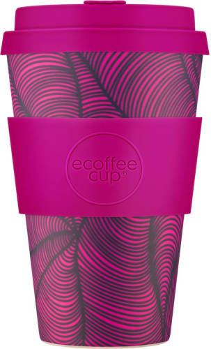 Ecoffee Cup Otrobanda Pla - Koffiebeker To Go 400 Ml - Fuchsia Siliconen