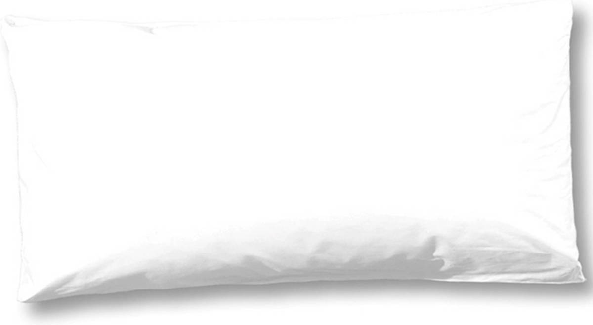 Slaaptextiel Zavelo Sierkussen Katoen Satijn Wit 40x80 Cm